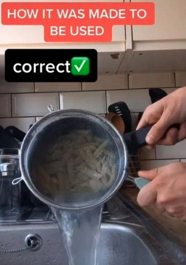 Manera correcta de colar la pasta