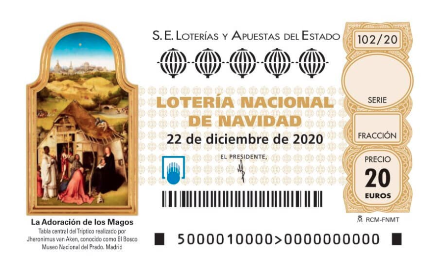 Décimo Lotería Sorteo Navidad 2020