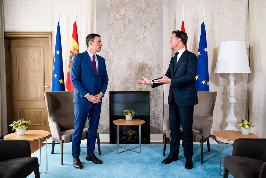 Pedro Sánchez y Mark Rutte