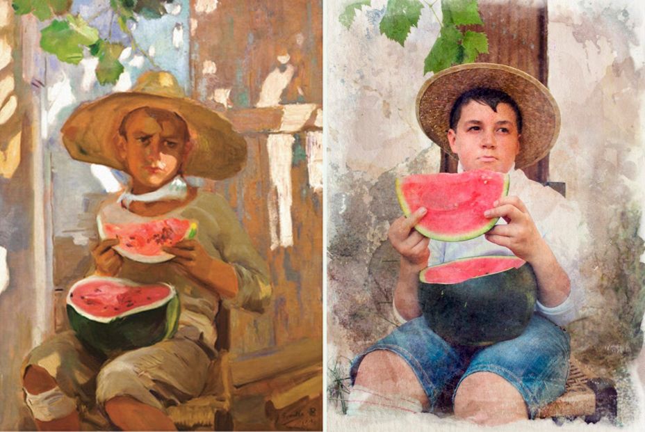 'Niño Comiendo Sandía', de Sorolla (Álvaro Galera) 'Niño Comiendo Sandía', de Sorolla (Álvaro Galera)