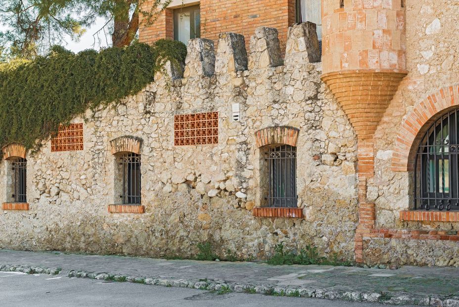 bigstock Old Buildings In Codorniu Wine 61155263