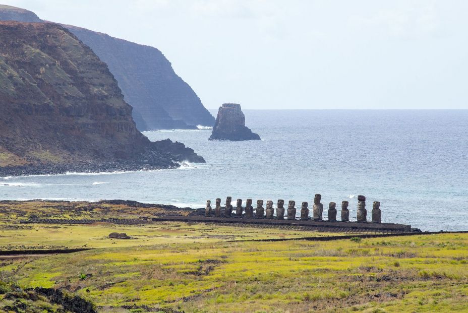 bigstock View Of Ahu Tongariki And The340096888