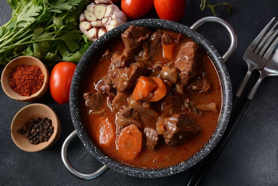 bigstock Beef Bourguignon In A Pan Ste 385068269