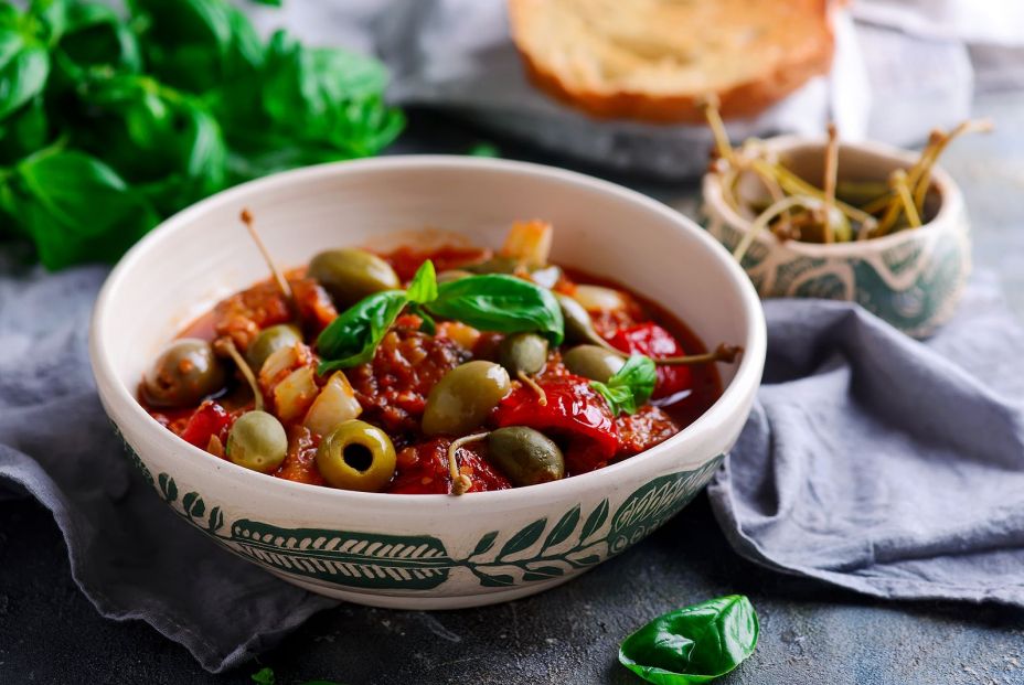 bigstock Caponata Siciliana In Ceramik334062181