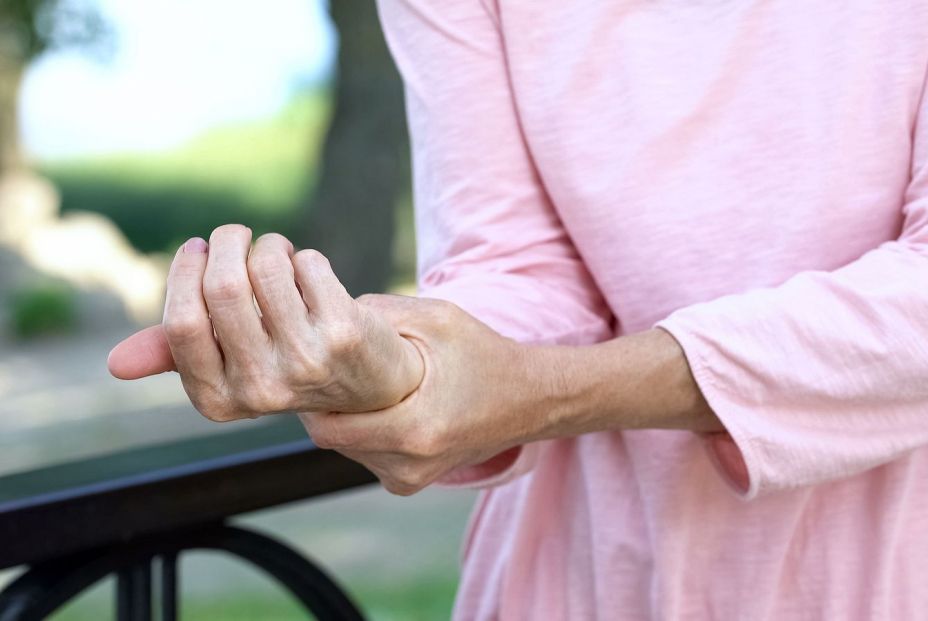 bigstock Old Woman Stretching Numb Arm349835755