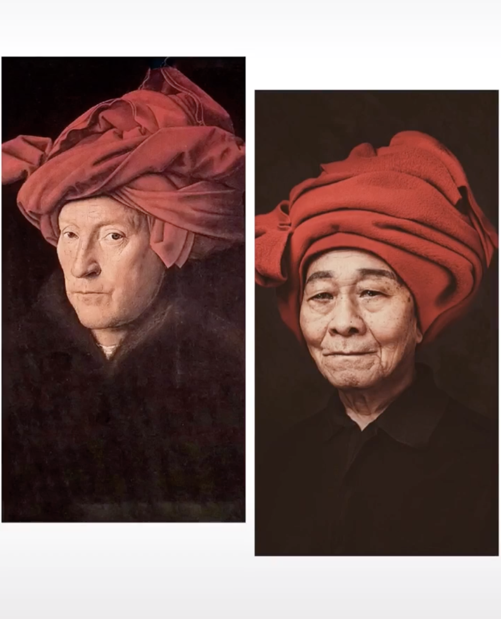 Mayores de una residencia china se hacen famosos recreando obras de arte Mayores de una residencia china se hacen famosos recreando obras de arte