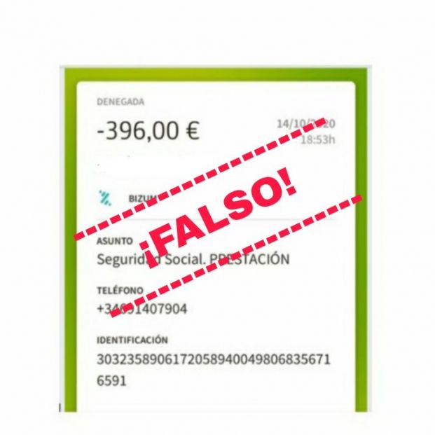 La Seguridad Social alerta sobre el timo del pago a través de Bizum usando su nombre