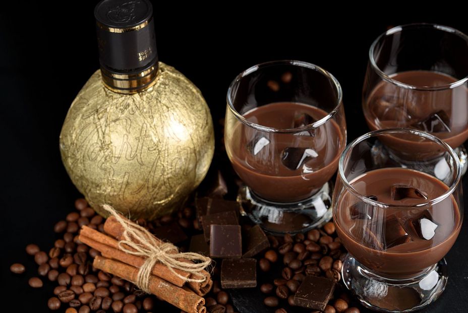 bigstock Chocolate Coffee Liqueur In G 270979459 bigstock Chocolate Coffee Liqueur In G 270979459