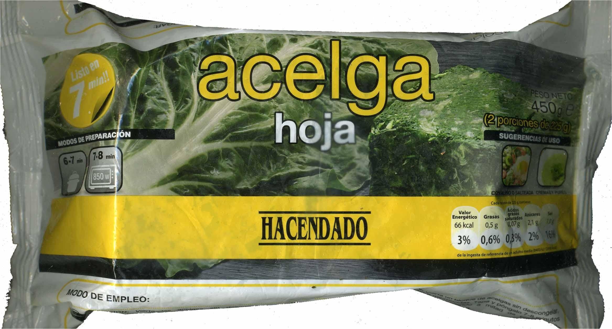 acelga hoja acelga hoja