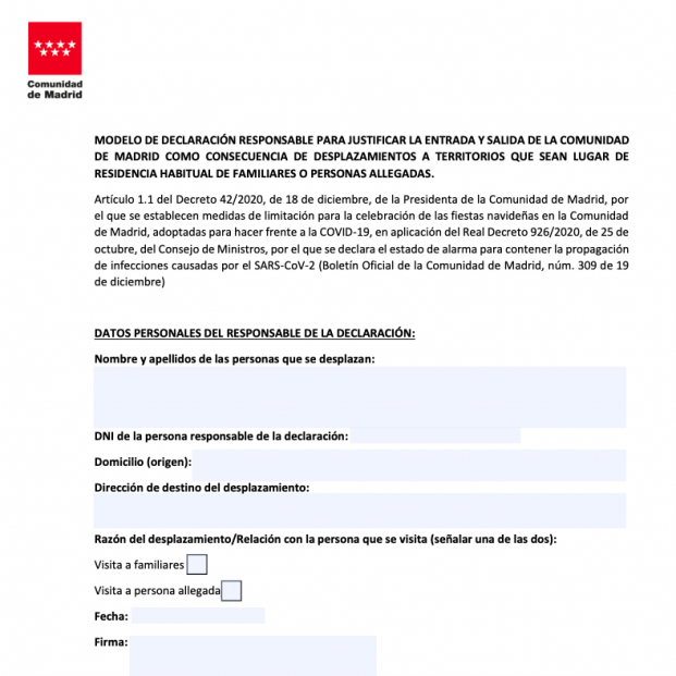 Salvoconducto Navidad Maadrid Salvoconducto Navidad Maadrid