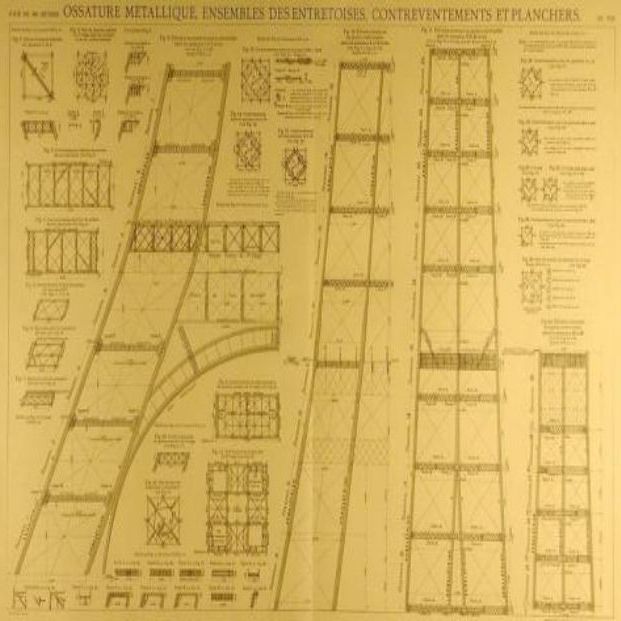 Planos de la construcción de la Torre Eiffel (https://www.toureiffel.paris/es) Planos de la construcción de la Torre Eiffel (https://www.toureiffel.paris/es)