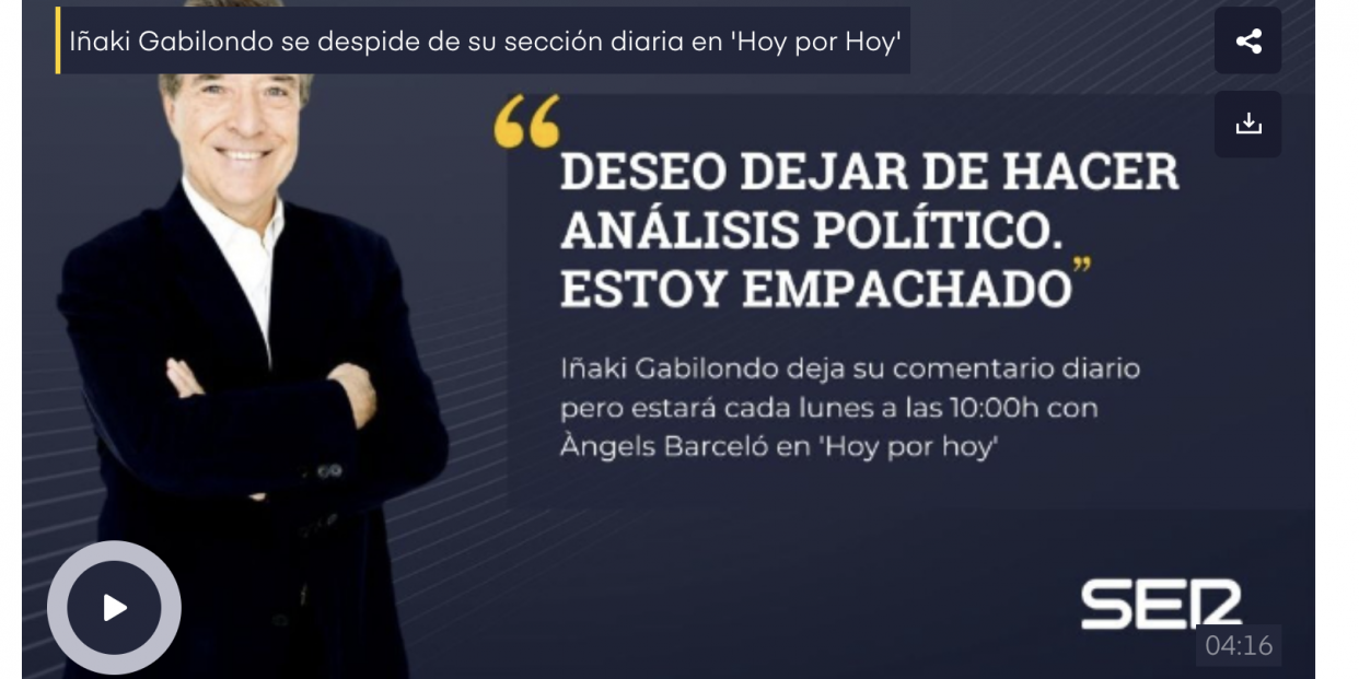 Iñaki Gabilondo Iñaki Gabilondo