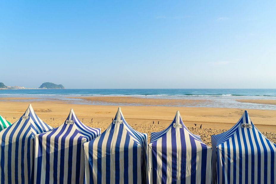 bigstock Colorful Tents Of Zarauz Beach 249411946 bigstock Colorful Tents Of Zarauz Beach 249411946