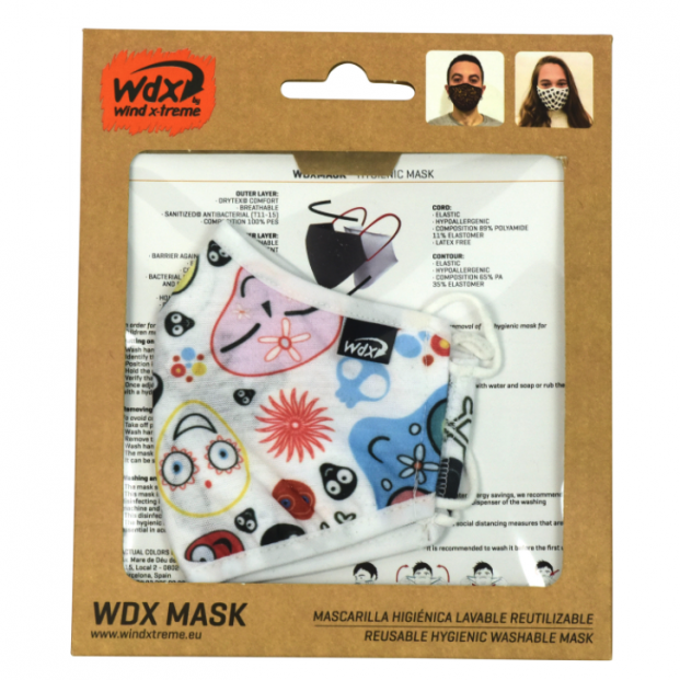 WDX Mascarilla higiénica lavable reutilizable