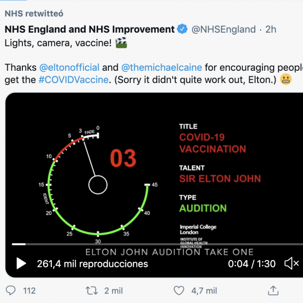Captura de pantalla Twitter Captura de pantalla Twitter