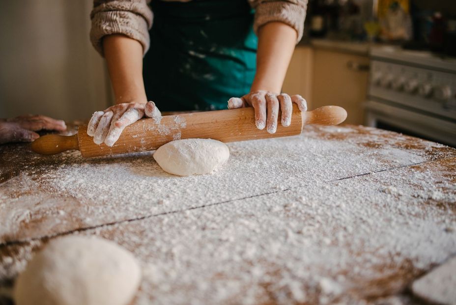 bigstock The Rolling Pin Rolls Over A G 367295605 bigstock The Rolling Pin Rolls Over A G 367295605