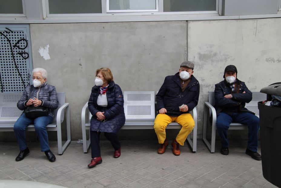 Vacunación mayores Madrid. Foto: Pablo Recio Vacunación mayores Madrid. Foto: Pablo Recio