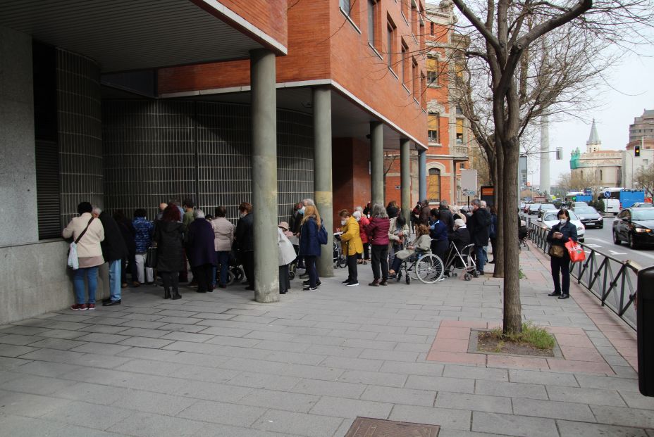 Vacunación mayores Madrid. Foto: Pablo Recio Vacunación mayores Madrid. Foto: Pablo Recio
