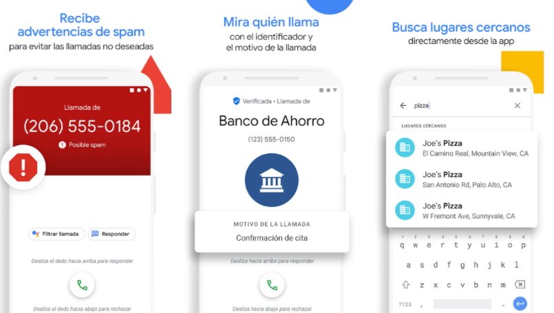 App teléfono Google