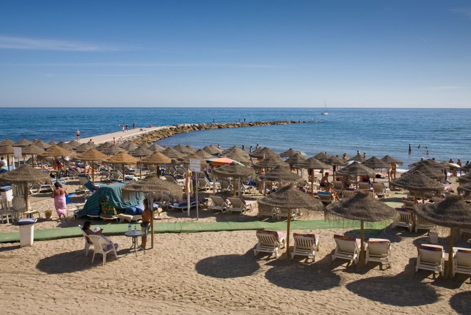 Playa de Marbella, en la Costa del Sol malagueña, una de las playas más concurridas (Creative commons) Playa de Marbella, en la Costa del Sol malagueña, una de las playas más concurridas (Creative commons)