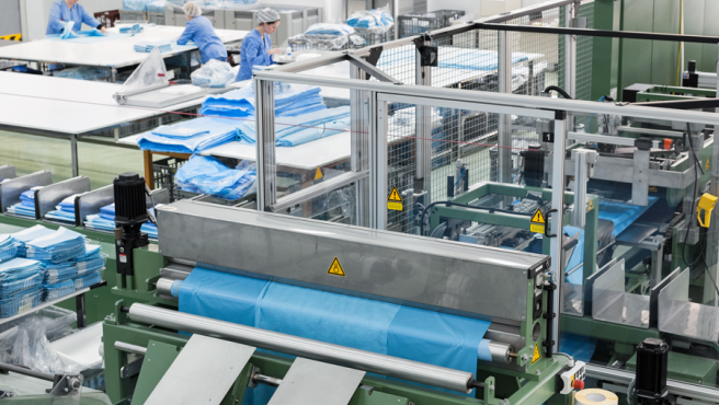 Fabricación de la bata quirúrgica dual de Cardiva.Grupo Cardiva Fabricación de la bata quirúrgica dual de Cardiva.Grupo Cardiva