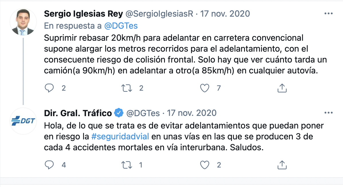 Tuit DGT supresión de rebasar el límite de velocidad Tuit DGT supresión de rebasar el límite de velocidad