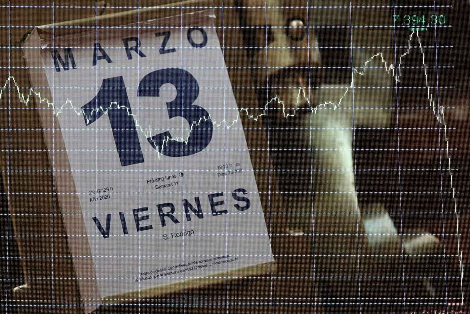 Un año de pandemia en la Bolsa, una montaña rusa de pánico y euforia Un año de pandemia en la Bolsa, una montaña rusa de pánico y euforia