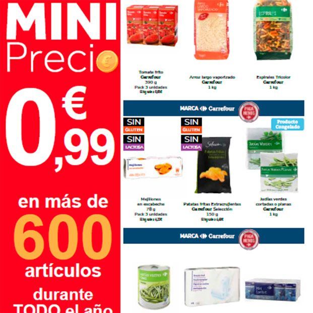 Carrefour baja el precio de 1.000 productos esenciales y aviva la guerra de precios Carrefour baja el precio de 1.000 productos esenciales y aviva la guerra de precios