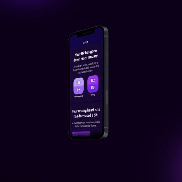 Aplicación para medir la presión arterial con el flash del móvil (Foto: Riva Health) Aplicación para medir la presión arterial con el flash del móvil (Foto: Riva Health)