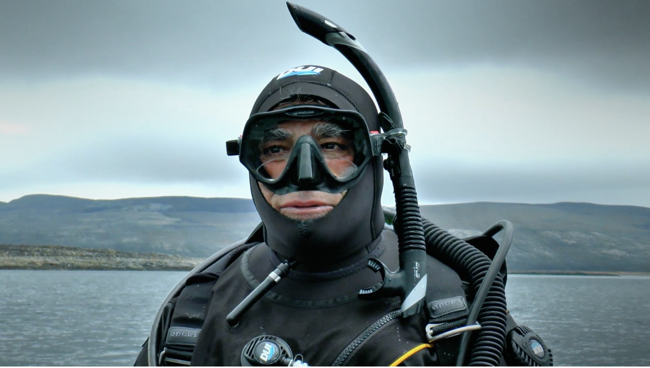 Amos Nachoum en una captura del tráiler de Picture of his life (2019) (Youtube) Amos Nachoum en una captura del tráiler de Picture of his life (2019) (Youtube)