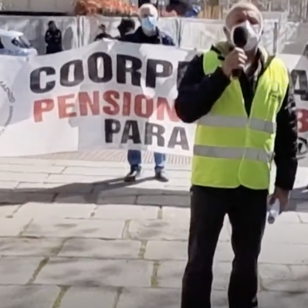 Damián Rodríguez, portavoz deCoordinadora Estatal por la Defensa del Sistema Público de Pensiones (COESPE). Foto: Youtube