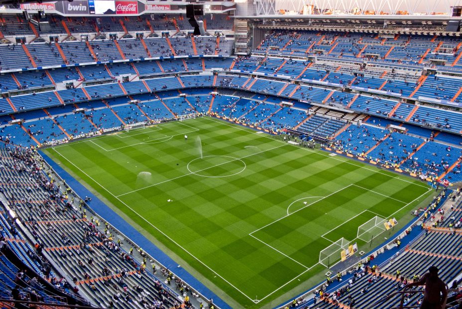 Panorámica del estadio Santiago Bernabéu haciendo el tour (Creative commons)