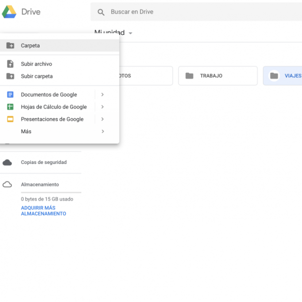 Almacenar documentos en Google drive. Imagen5 Almacenar documentos en Google drive. Imagen5