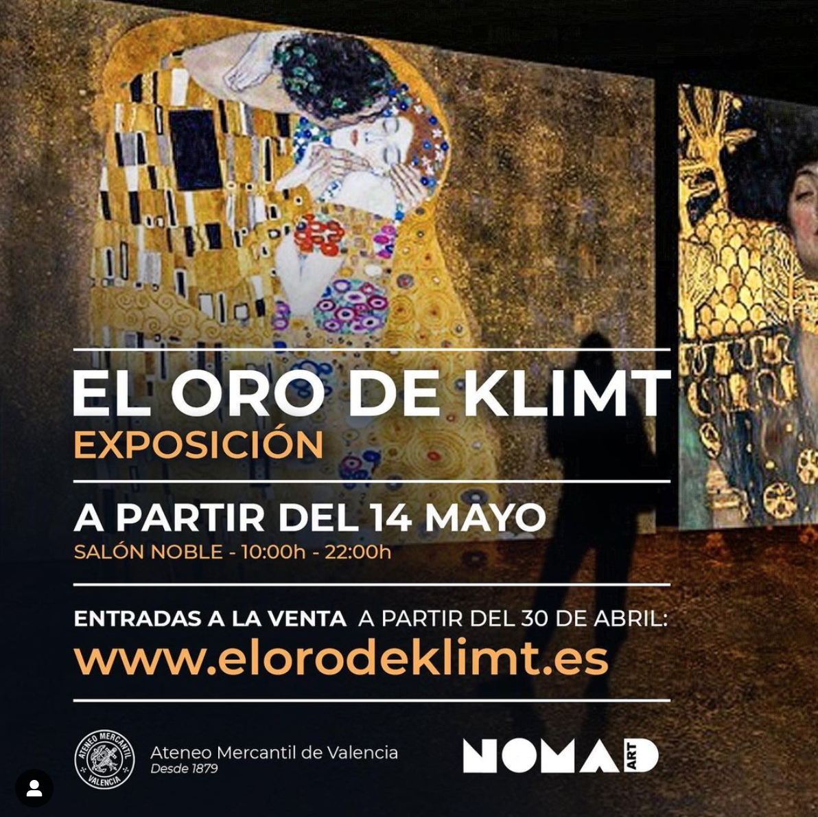 'El oro del Klimt' la exposición inmersiva del pintor austriaco llega al Ateneo Mercantil