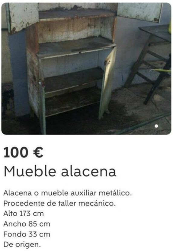 Mueble alacena en Wallapop (Foto: Wallapuff)
