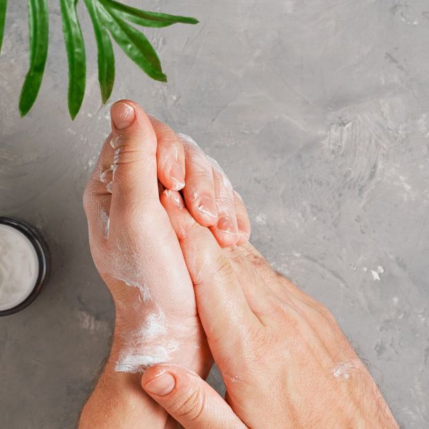 bigstock Cosmetic Cream On Men s Hands416380102