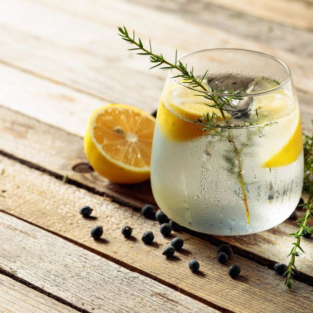 Antes del almuerzo, le gusta beber un vaso de ginebra (bigstock) Antes del almuerzo, le gusta beber un vaso de ginebra (bigstock)