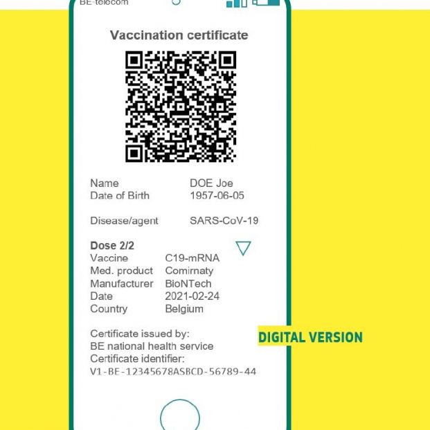 Certificado Verde Digital Unión Europea