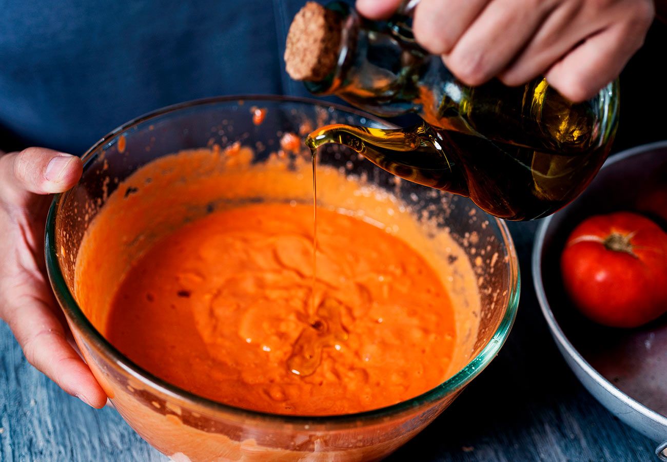 Receta de salmorejo cordobés tradicional