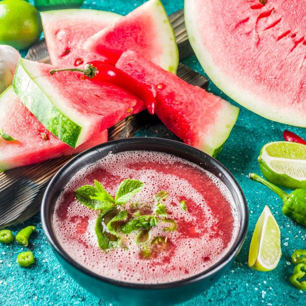 Receta: gazpacho de sandía Foto: bigstock Receta: gazpacho de sandía Foto: bigstock
