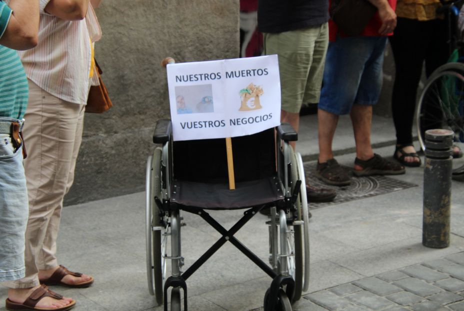 Manifestación familiares residencias de mayores Pladigmare Manifestación familiares residencias de mayores Pladigmare
