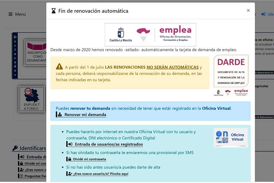 Renovación de la demanda de empleo, ¿sigue siendo automática o tienes que sellar ya el paro?
