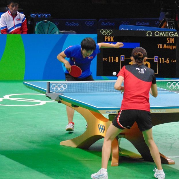Partido de tenis de mesa femenino en las Olimpiadas de Río (Creative commons) Partido de tenis de mesa femenino en las Olimpiadas de Río (Creative commons)