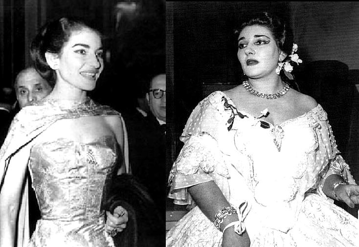 María Callas de 91 kilos a 55 en 1954 María Callas de 91 kilos a 55 en 1954