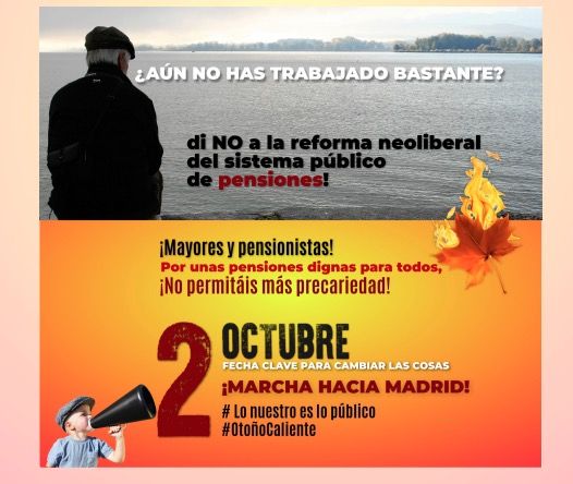 Cartel pensiones Cartel pensiones