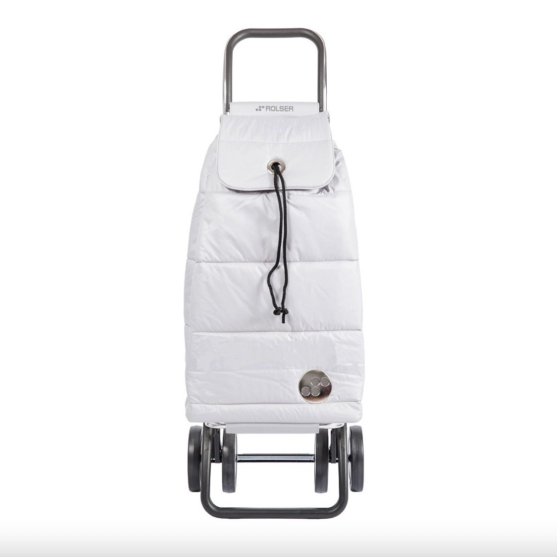 Carrito de la compra acolchado blanco deRolser (El Corte Inglés)