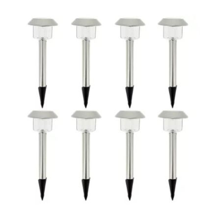 4 Pack de 8 balizas solares LED 4 Pack de 8 balizas solares LED