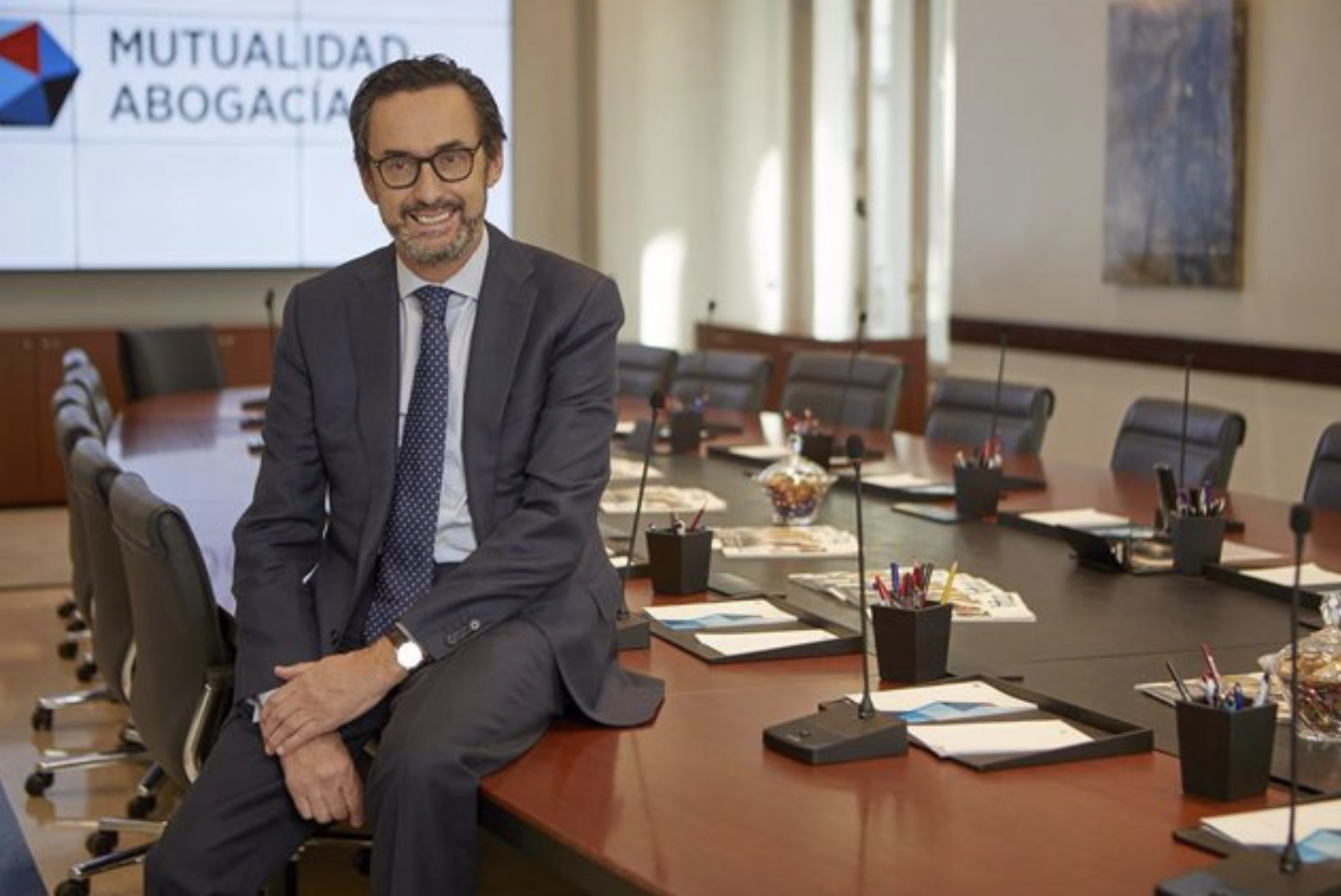 El presidente de Mutualidad de la Abogacía, Enrique Sanz Fernández-Lomana El presidente de Mutualidad de la Abogacía, Enrique Sanz Fernández-Lomana