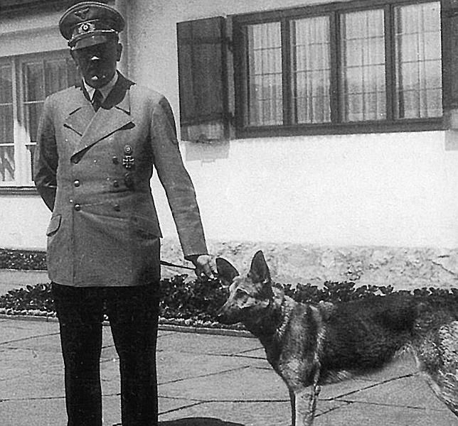 Hitler y su perra Blondi Hitler y su perra Blondi
