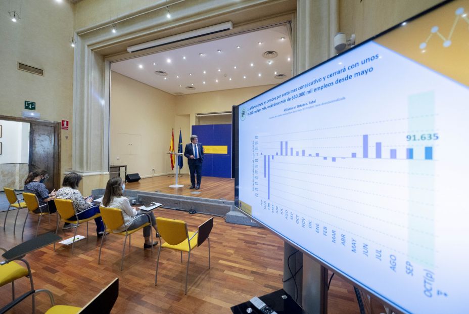 EuropaPress 4013391 vista general presentacion avance datos afiliacion mes octubre ministro EuropaPress 4013391 vista general presentacion avance datos afiliacion mes octubre ministro